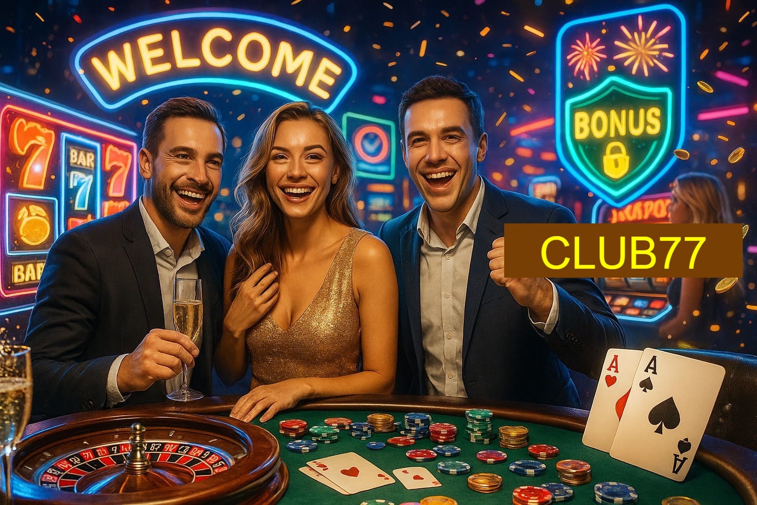 Jogos emocionantes no CLUB77
